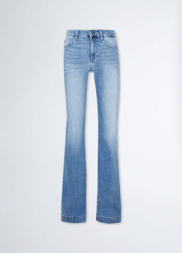 HOT Blue Denim Jeans Liu Jo Zampa Liu Jo UA3061 D4615 Jeans