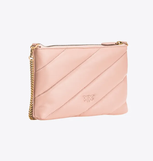 PINKO 100252 A0F2 Pochette rosa in pelle