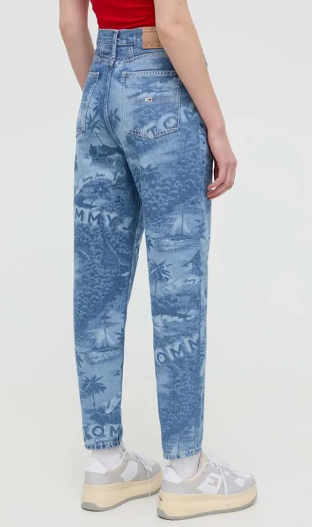 DW0DW17563 Jeans stampa hawaiana