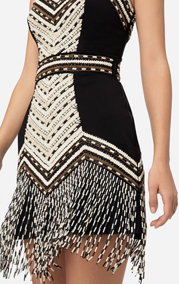 Elisabetta Franchi AB41132E2 Abito con motivo etnico