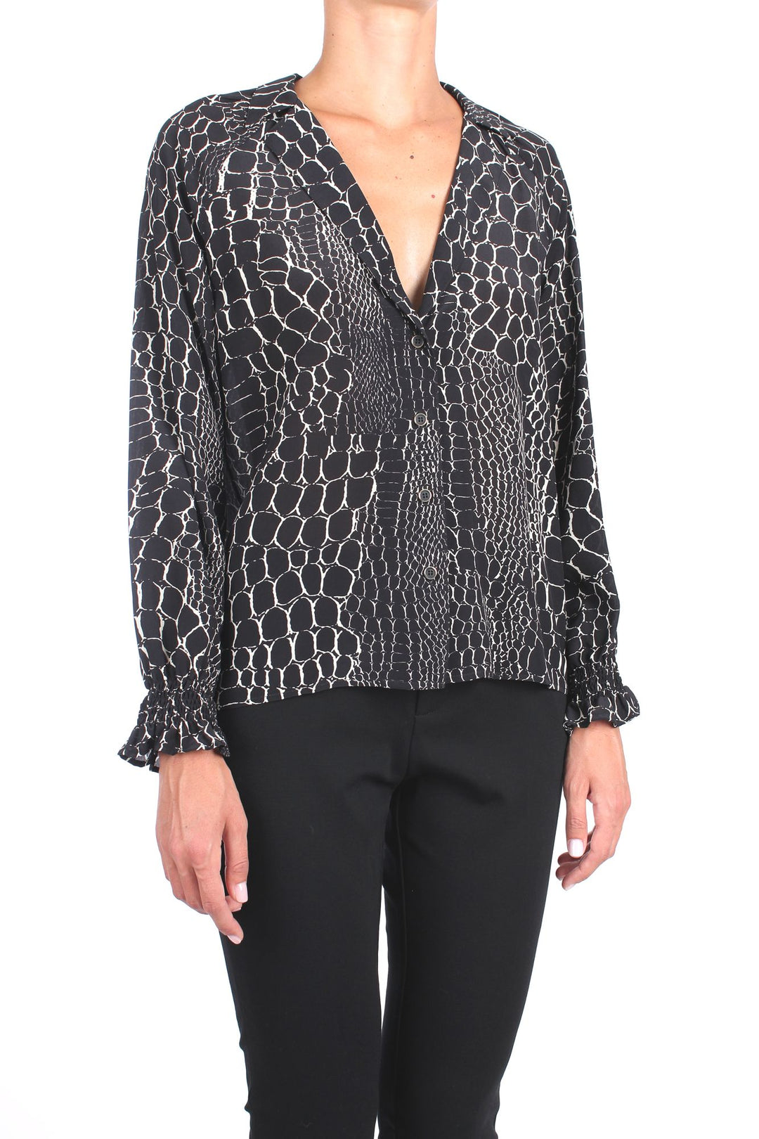 Liu Jo CF2081 T3228 Camicia in seta fantasia