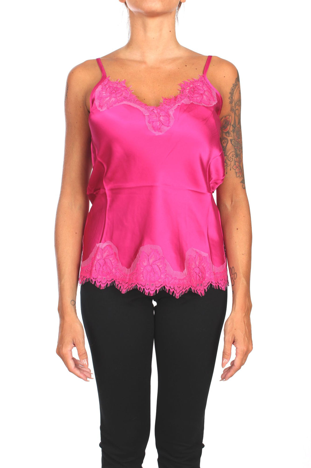 Pink Memories 11303 TOP CON INSERTO IN PIZZO