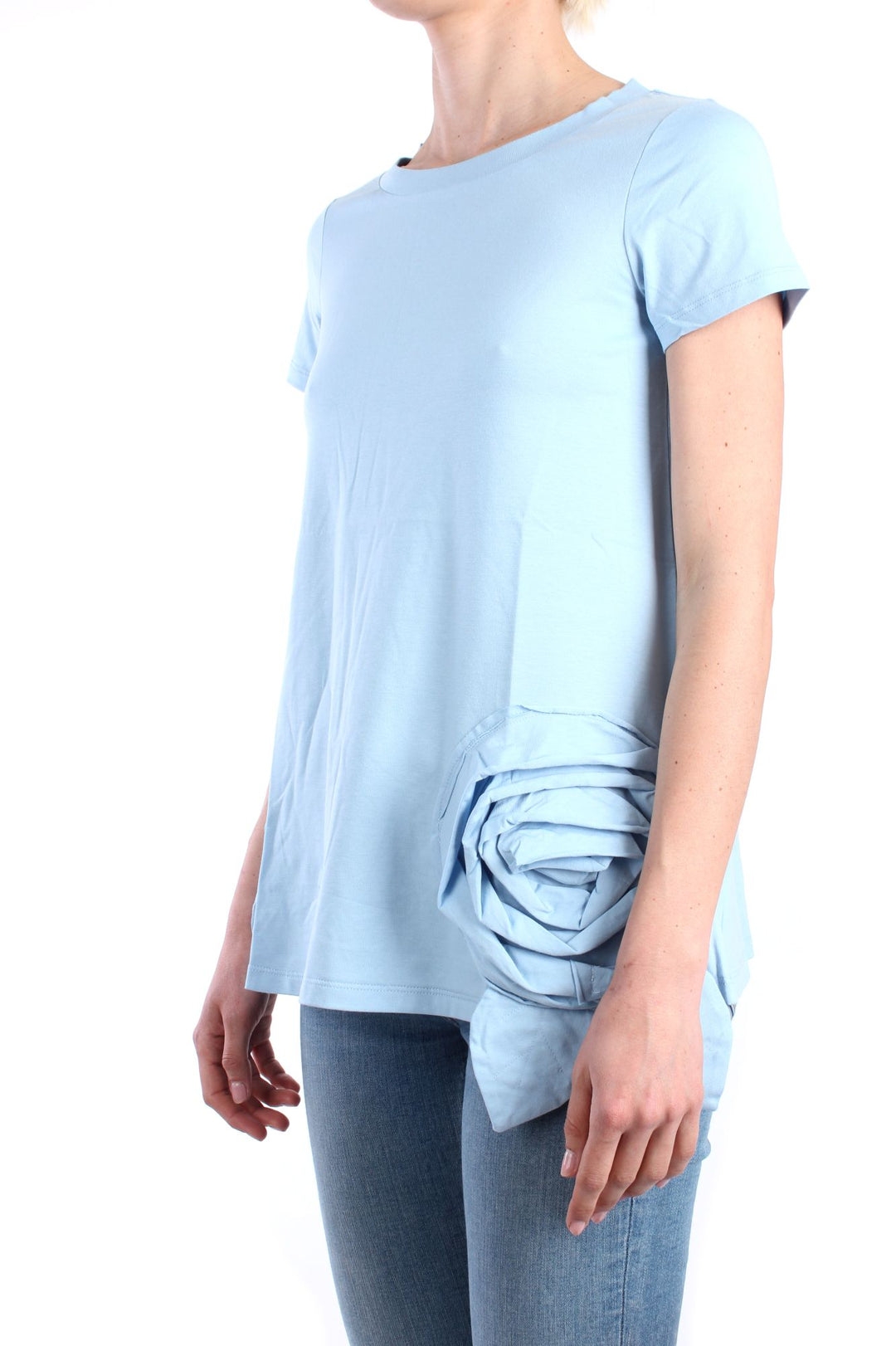 Rosè a Pois PAOLA T-shirt trapezio con fiori