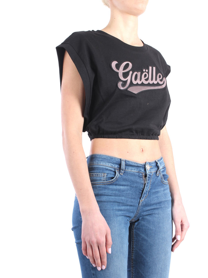 GAELLE PARIS GBD11291STS T-shirt corta over con logo metallizzato