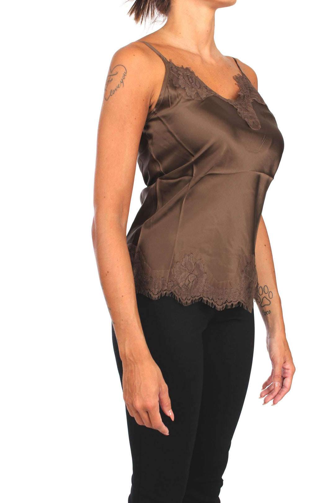 Pink Memories 11303 TOP CON INSERTO IN PIZZO